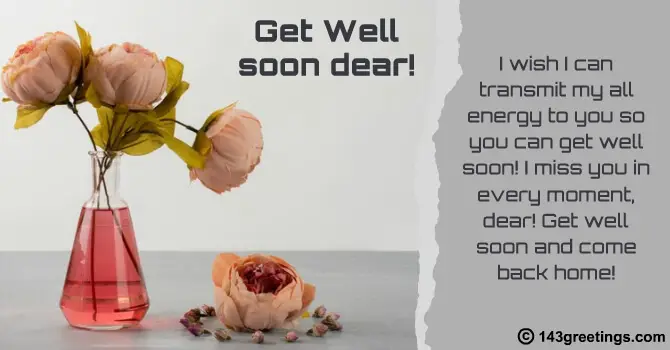 Get Well Soon Messages for Husband